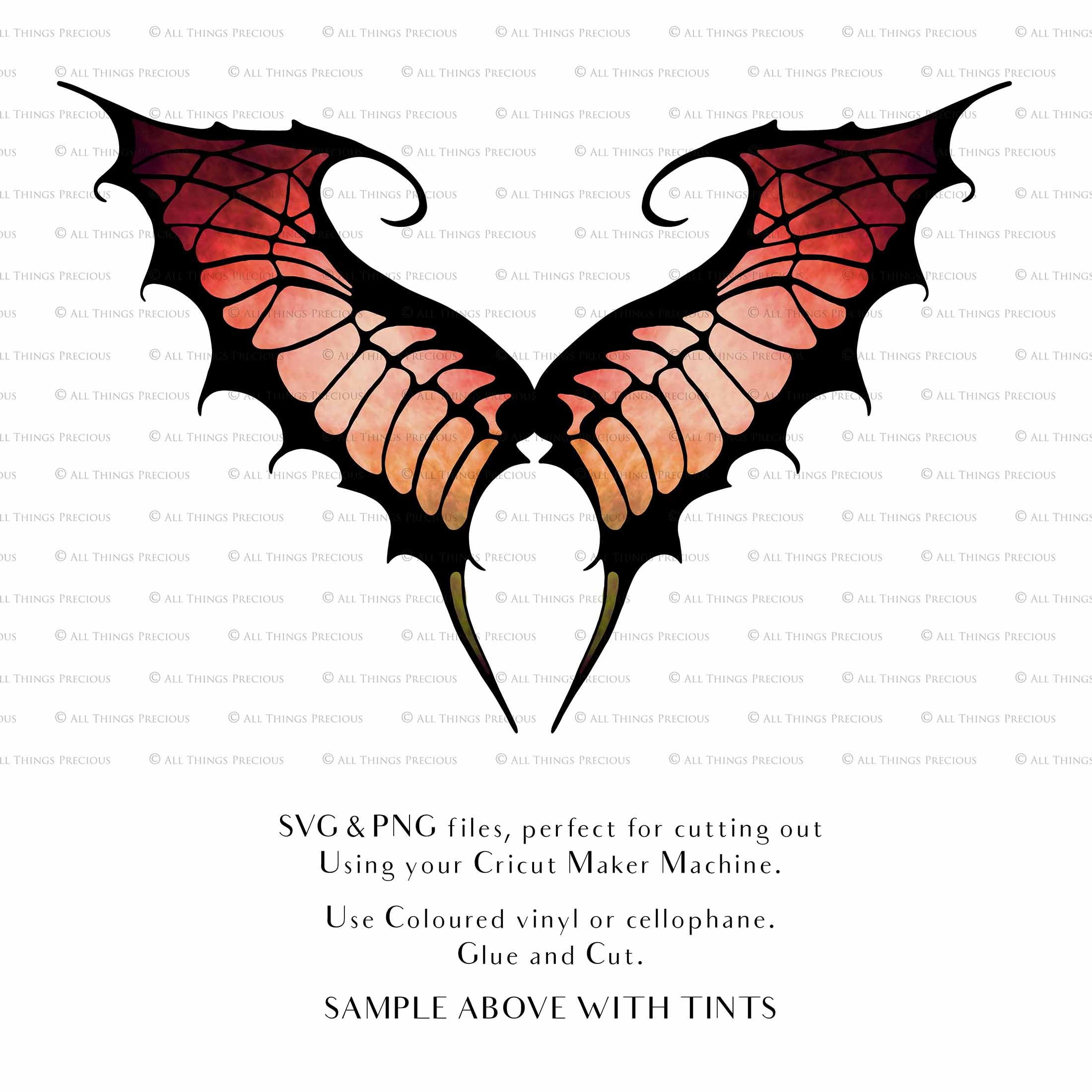 SVG & PNG Fairy Wing files for Cricut or Silhouette Cameo Cutting Machine. To create wearable fairy wings, in adult or children sizes.  Use this graphic design for Halloween Costumes, Fantasy or Cosplay or photography. Use as prints in weddings, engagements or baby shower invitations. for you to cut and assemble.